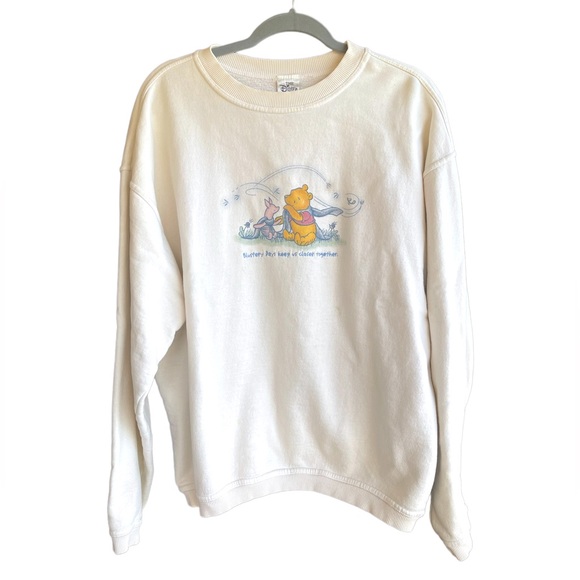 Disney | Sweaters | Disney Vintage 9s Winnie The Pooh Sweatshirt Pullover  Cream Size Medium | Poshmark